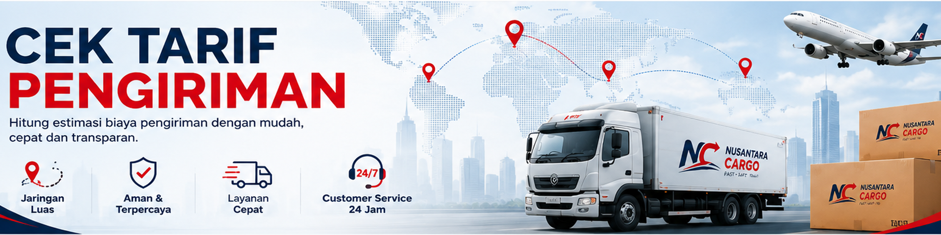 Cek Tarif Pengiriman - Nusantara Cargo